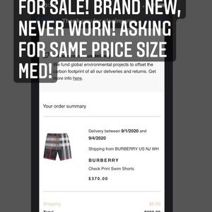 Burberry Swim Trunks